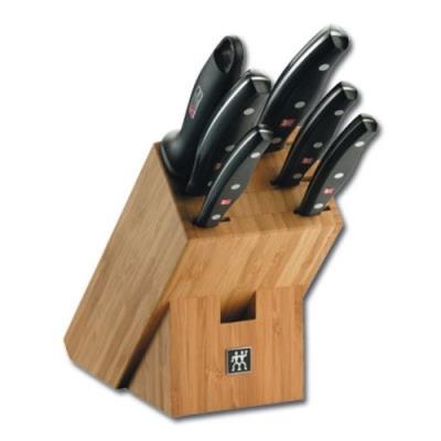 ZWILLING 30756-200 BLOC COUTEAUX BAMBOU 7 PIÈCES TWIN POLLUX