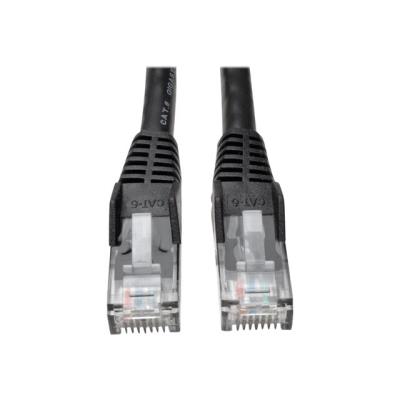 Tripp Lite 25ft Cat6 Gigabit Snagless Molded Patch Cable RJ45 M/M Black 25' - verbindingskabel - 7.62 m - zwart
