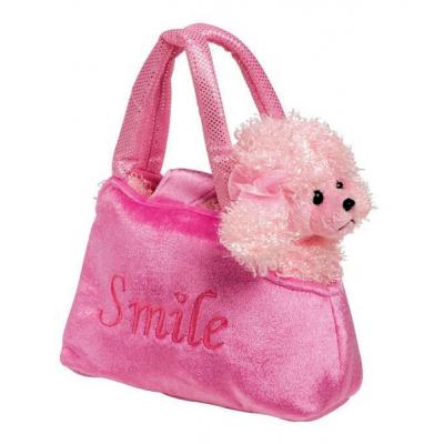 Sac à main caniche rose
