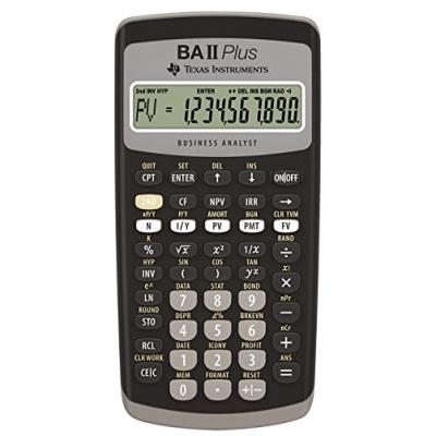 Texas Instruments BA-II-Plus Calculatrice financière 10 chiffres Mémoire 10 Mo