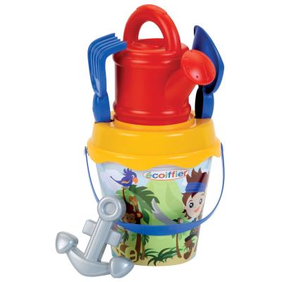 Seau garni pirates avec arrosoir coloris aléatoire
