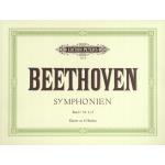 Partitions classique EDITION PETERS BEETHOVEN LUDWIG VAN - SYMPHONIES VOL.1 - PIANO 4 HANDS Piano