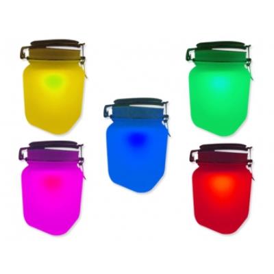 bocal solaire à  éclairage arc-en-ciel lumineux lumiere deco LED