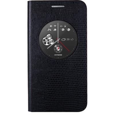 Etui à rabat à zone transparente noir pour Samsung Galaxy A3 A300