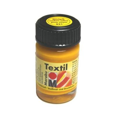 Marabu-textil : peinture pour tissus clairs 15ml pot : moyen jaune mr171639021