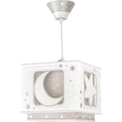 Dalber lampe de plafond - suspension carrée - lune - brun
