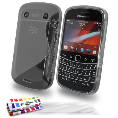 Coque Souple ORIGINALE Ultra Fine Transparent , Le S, Premium de MUZZANO pour BLACKBERRY BOLD 9930 + 3 Protections Ecran , UltraClear, Pour BLACKBERRY BOLD 9930