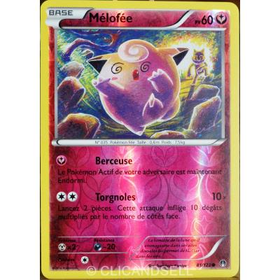 carte Pokémon 81/122 Mélofée 60 PV - REVERSE XY - Rupture Turbo NEUF FR État correct - Pokémon reconditionné disponible sur Fnac
