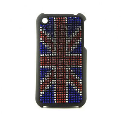 Coque Apple iPhone 3G / 3GS Union Jack Strass