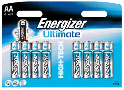 Energizer - Pile 1,5v Lr06 Alcaline Ultimate Energizer - Blister De 8