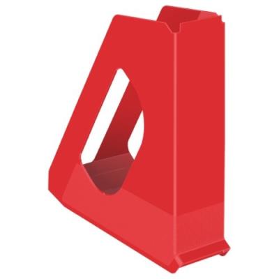 Esselte europost - vivida porte-revue en polystyrène a4 68 mm - rouge 623935