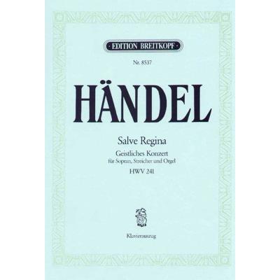 Partitions classique EDITION BREITKOPF HAENDEL G.F. - SALVE REGINA HWV 241 - PIANO Piano