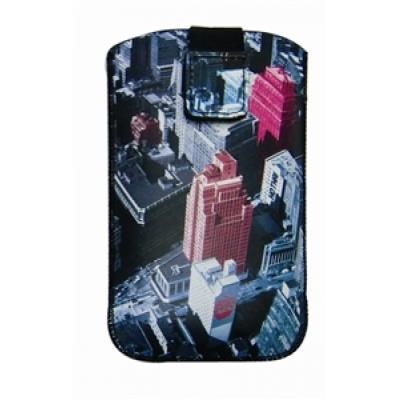 Etui pouch d'origine kothaï motif towers pink taille l