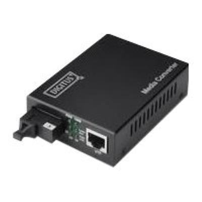 DIGITUS Professional DN-82122 - glasvezel mediaconverter - Ethernet, Fast Ethernet, Gigabit Ethernet