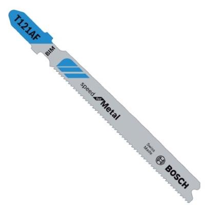 Bosch - Lame De Scie Sauteuse Special Metal-T 121 Af - Nb De Lames.5 - Type De Coupe.Finition - Pas Mm.1,2 - Long. Utile Mm.65 -