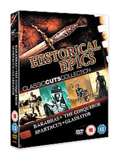 Historical Epics Collection - Barabbas/The Conqueror/Spartacus/Gladiator , (Box Set)