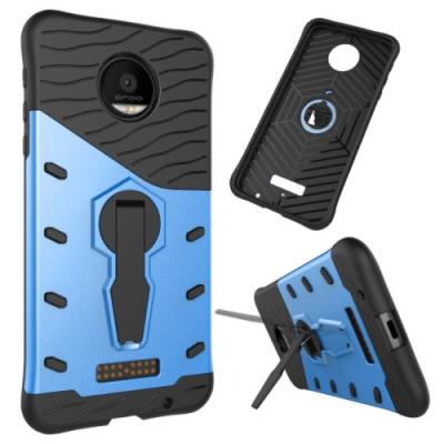 Motorola Moto Z Force Coque Protection TPU Bleu Résistant