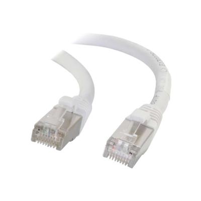 C2G Cat5e Booted Shielded (STP) Network Patch Cable - verbindingskabel - 1 m - wit