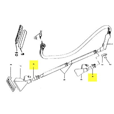 ENTRETOISE TUBE SUCEUR