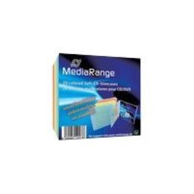 MediaRange Retail-Pack CD-Soft-Slimcase Color (5x4) - boîtier plastique mince pour stockage CD