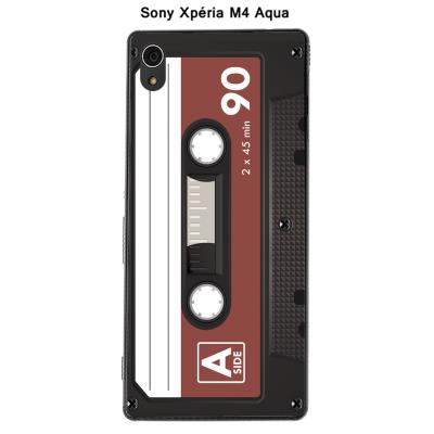 Coque Sony Xpéria M4 Aqua - K7 couleur Marsala