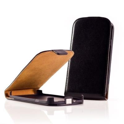 ozzzo housse étui coque cuir ultra mince noir pour nokia lumia 735