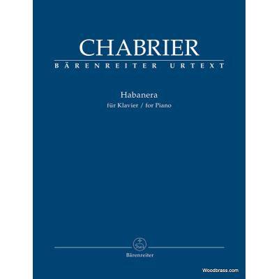 Partitions classique BARENREITER CHABRIER E. - HABANERA - PIANO Piano
