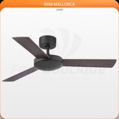 Ventilateur de plafond moderne 106 cm marron faro MINI MALLORCA 33605