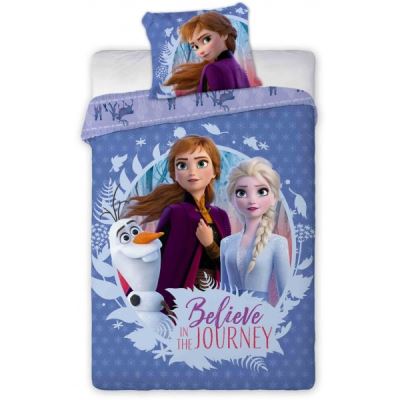 Reine des Neiges Journey - Parure de Lit Enfant - Housse de Couette Coton