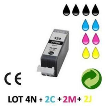 Cartouches D'encre Compatibles Canon MP620 - Lot De 10 - Neuf, Pour Imprimante Jet D'encre