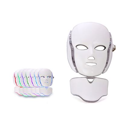 Konmi Led Photon Visage Du Cou Masque Rajeunissement Skin Therapy 7 Rides WEN392