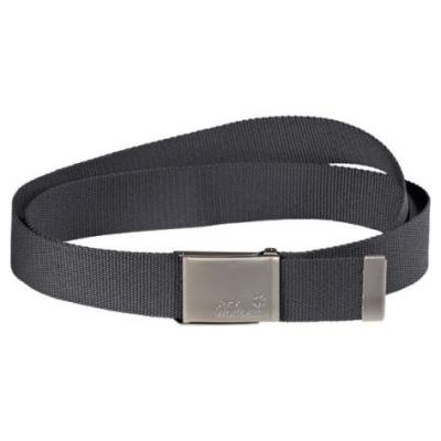 Jack wolfskin webbing belt wide ceinture gris acier foncé taille unique