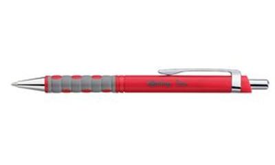 rotring - Stylo à bille rétractable Tikky, blanc, Encre bleue