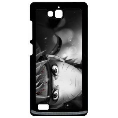 Coque huawei honor 3c et 3c 4g naruto black and white