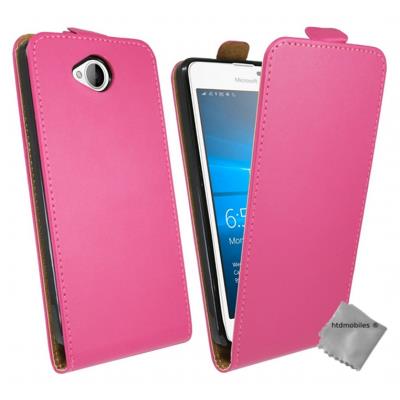 Housse etui coque pochette PU cuir fine pour Microsoft Lumia 650 - ROSE