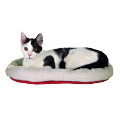 Lit Douillet Chat R&eacute;versible, 47 &times; 38 Cm, Blanc/Rouge - 28630 - Mon Animalerie 