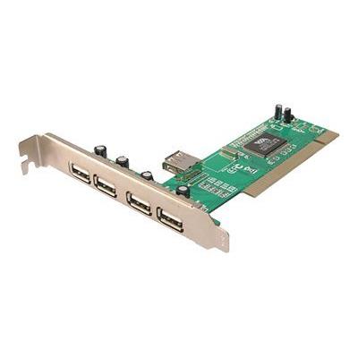 LogiLink PCI Card USB 2.0 4+1 Port - adaptateur USB - 5 ports