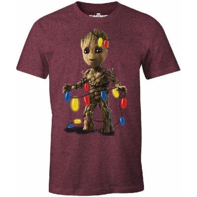 CHRISTMAS - T-Shirt Groot with Light (S)