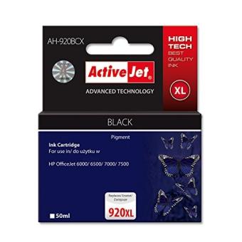 ActiveJet AH-920BCX Premium - 50 ml - noir - compatible - cartouche d'encre (alternative pour : HP 920XL) - pour HP Officejet 6500, 6500 E709a, 6500 E709c, 6500A, 6500A E710a, 7500A - 1