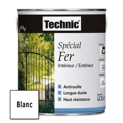 Peinture Spécial Fer - Blanc - 0.5 L - TECHNIC
