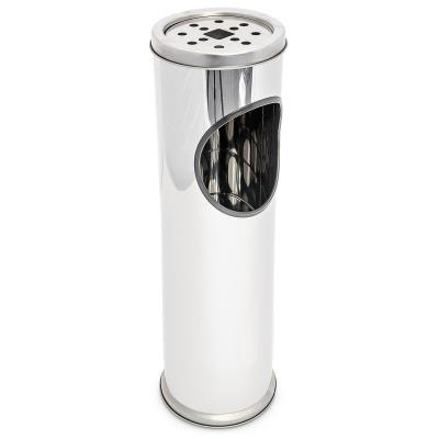 Cendrier extérieur avec poubelle en acier inoxydable 52 cm 2013008