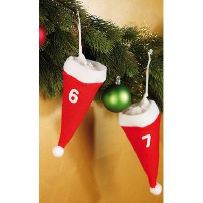Calendrier de L'Avent original avec 24 mini bonnets