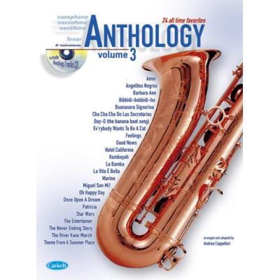 Partitions classique CARISCH CAPPELLARI A. - ANTHOLOGY VOL. 3 + CD - SAXOPHONE TENOR Saxophone