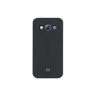 Mobilis T-Series - Achterzijde behuizing voor mobiele telefoon - thermoplastic polyurethaan (TPU) - matzwart - voor Samsung Galaxy A3