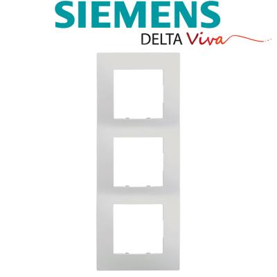 Siemens - plaque triple gris siemens delta viva