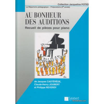 Partitions classique SALABERT AU BONHEUR DES AUDITIONS - PREP.CYCLE 2 - PIANO Piano