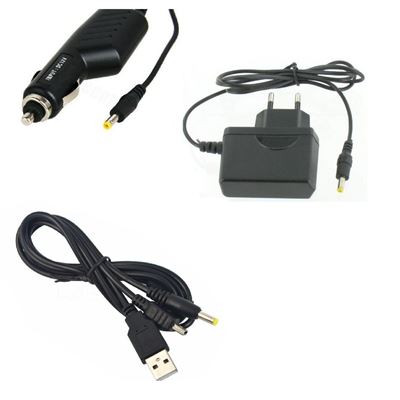 Chargeur secteur + allume cigare + USB Sony PSP 1000 2000 3000 - 1 mètre