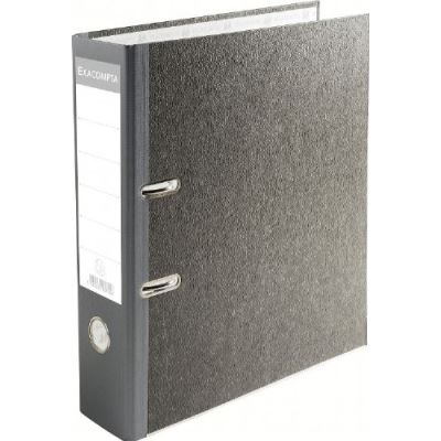 Exacompta Gris 53710E Lot De 20 Classeurs À Levier Pvc 2 Anneaux Format A4 En Papier Marbré Dos De 70 Mm