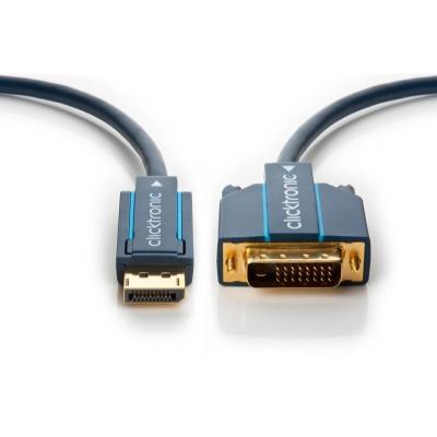 Clicktronic casual câble adaptateur displayport vers dvi-d 3.0 m