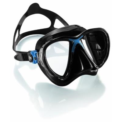 Cressi ds336520 big eyes evolution masque de plongée, grand verre bleu noir